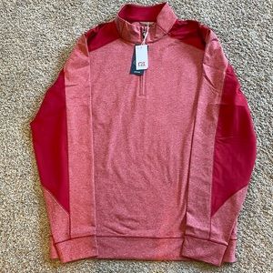 Cutter & Buck men’s large shoreline colorblock half zip NWT